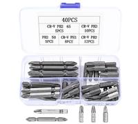 38 Pcs Puntas Torx, Puntas Destornillador, Puntas Atornillador Imantadas, T10 T15 T20 T25 T30 Juego de Puntas para Atornillador de Seguridad Magnética de 1/4 Pulgadas Hexagonal