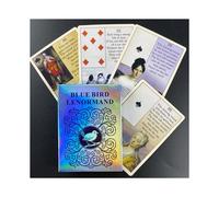 (38 piezas TS124) Carta del Tarot del Oráculo Lenormand del Pájaro Azul 2021 para la Adivinación del