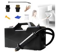 3800W Cleaner de Vapor de 9.5 Bares, Calentamiento de 6S, Vaporizador de Limpieza Portátil de Tanque 6 Litros con Tubería Extendida de 3 M, Para Hogar, Cocina, Tierra, Baldosas, Piso, Automóvil Black