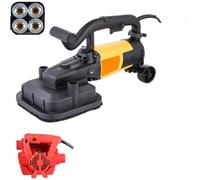 3800w Lijadora De HormigóN,Amoladora De Concreto Resistente De 3800 W | Desbastadora Y Pulidora Equipado Mango Largo Y Rodillos Carga,Con Disco Diamante Vel Amoladora Angular(A)