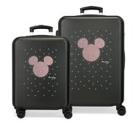 3821421 SET/2 TROLLEY ABS 55-65CM.4R.MICKEY STUD NEGRO