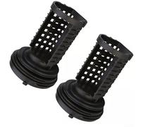 383EER2001A - Trampa de filtro de bomba de drenaje para lavadora, pieza de repuesto de plástico negro para evitar obstrucciones eficientes y un funcionamiento suave del aparato (2 piezas)