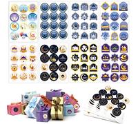 384 pegatinas de Eid Mubarak, pegatinas adhesivas de Ramadán, pegatinas de sellado autoadhesivas, pegatinas musulmanas, bolsas de regalo, pegatinas para envoltorio de regalo