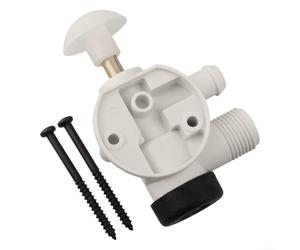 385314349 RV Toilet Wasserventil Kit für Sealand für vacuflush Camping für Wohnmobil Anhänger Fußspülung Reparatur Ersatz aus ABS Kunststoff weiß schwarz