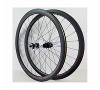 38mm/50mm Llantas De Fibra De Carbono 700C*23-40C Bicicletas De Carretera Juego De Ruedas Sin Cámara Ruedas De Freno De Disco 100/135mm QR, 7-12 Velocidad Cassette(38mm-Tubeless)