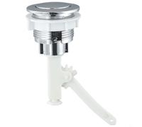 38mm Single Flush Toilet Push Button Silver ABS Cistern Reemplazo para tanques de baño del Reino Unido
