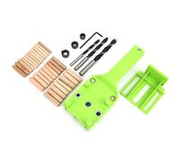 38PCS 6-10mm Handheld Dowel Jig, Self Centering Dowel Jig Woodworking Hole Drill Positioner for Straight Holes Corner Edges and Surface Joints