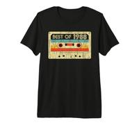 38th Birthday Best of 1988 Retro Bday Cassette Tape Vintage Camiseta Premium