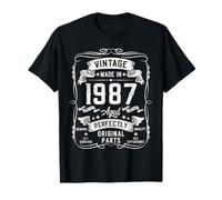 38th Birthday Gifts for Men 38yr 38 Years Old Vintage 1987 Camiseta