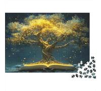38x26cm/1000pcs Adulto Árbol de la sabiduría, Libro Rompecabezas Mujeres Hombres Tablero De Madera Enclavamiento De Precisión