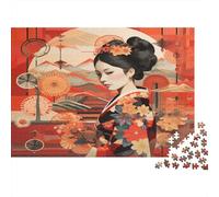 38x26cm/1000pcs Japonais Femme Jigsaw Style d'art traditionnel Puzzles À Faire SOI-même Pour Adultes