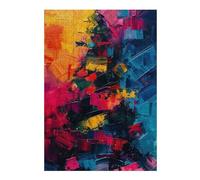 38x26cm/1000pcs Rompecabezas para Adolescentes Abstract Oil Painting Rompecabezas para Adultos Juegos De Relajación Corte De Precisión Actividades Divertidas En Casa 38x26cm/1000pcs