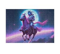 38x26cm/1000pcs Rompecabezas para Adolescentes Astronaut Riding A Unicorn in Space -1 Rompecabezas para Adultos Juegos De Relajación Corte De Precisión Regalos De Cumpleaños Y Únicos 38x26cm/1000pcs