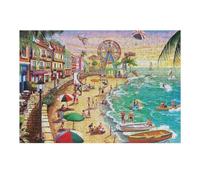 38x26cm/1000pcs Rompecabezas para Adolescentes Beach Paradise Jigsaw Puzzle Rompecabezas para Adolescentes Juegos Relajantes Decoración Perfecta Regalos para Reducir El Estrés 38x26cm/1000pcs