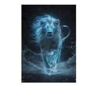 38x26cm/1000pcs Rompecabezas para Adolescentes Celestial White Lion Rompecabezas para Adultos Juguetes Antiestrés Decoración Ayuda A Ejercitar El Cerebro 38x26cm/1000pcs