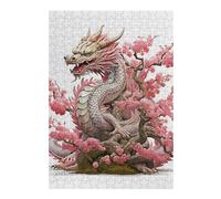 38x26cm/1000pcs Rompecabezas para Adolescentes Dragon Pink Japan Rompecabezas para Adultos Juegos Familiares Difícil Difícil 38x26cm/1000pcs
