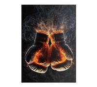 38x26cm/1000pcs Rompecabezas para Adolescentes Fiery Gloves of Combat Rompecabezas para Adultos Juegos Relajantes Arte De Pared 38x26cm/1000pcs