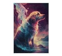 38x26cm/1000pcs Rompecabezas para Adolescentes Magical Dog Rompecabezas para Adultos Juegos Divertidos Una Obra De Arte Cumpleaños 38x26cm/1000pcs