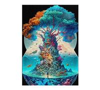 38x26cm/1000pcs Rompecabezas para Adultos Fantasy Tree Underwater World Rompecabezas para Adolescentes Juegos Relajantes Alivia El Estrés Interacción Entre Padres E Hijos 38x26cm/1000pcs