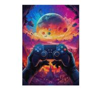 38x26cm/1000pcs Rompecabezas para Adultos Galactic Gaming Gloves Rompecabezas para Adultos Juegos Familiares Decoración De Pared Interacción Entre Padres E Hijos 38x26cm/1000pcs