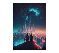 38x26cm/1000pcs Rompecabezas para Adultos Galaxy Astral Lovers Rompecabezas para Adultos Juegos Relajantes Análisis Y Lógica Desafiante De Completar 38x26cm/1000pcs