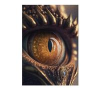 38x26cm/1000pcs Rompecabezas para Adultos Golden Dragon Eye Artwork Rompecabezas para Adultos Juguetes Antiestrés Corte De Precisión Gran Regalo para Jugar 38x26cm/1000pcs