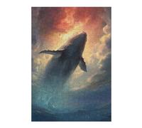 38x26cm/1000pcs Rompecabezas para Adultos Holy Whale Rompecabezas para Adultos Juegos Familiares Alivia El Estrés 38x26cm/1000pcs