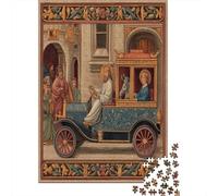 38x26cm/1000pcs Rompecabezas para Adultos Y Adolescentes Ilustraciones de manuscritos medievalesJuegos Hechos DIY, Decoración del Hogar.
