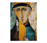 38x26cm/1000pcs Rompecabezas para Adultos Y Adolescentes Saint Thomas Becket Rompecabezas para Adultos, Juegos Familiares, Alivio del Estrés, 38x26cm/1000pcs