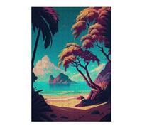 38x26cm/1000pcs Rompecabezas Tropical Paradise Beach-1 Rompecabezas para Adultos Juego Práctico Carrera De Velocidad De Manos Cumpleaños Y Navidad 38x26cm/1000pcs