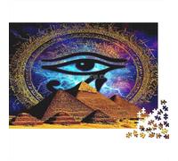38x26cm/1000pcs Symbole de l'œil Antique Jigsaw Art spirituel Mystique Puzzles À Faire SOI-même Pour Adultes