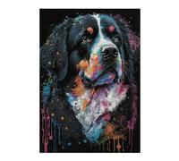 38x26cm/1000pcsS Rompecabezas De Piezas para Adolescentes Colorful Splash Dog Art Print Rompecabezas Juegos Relajantes Desafío Difícil Regalo De Cumpleaños, Regalos, 38x26cm/1000pcsS