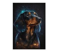 38x26cm/1000pcsS Rompecabezas para Adolescentes Galactic Dachshund Portrait -10 Rompecabezas para Adultos Juego Práctico Corte De Precisión para Cumpleaños, Navidad 38x26cm/1000pcsS