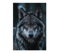 38x26cm/1000pcsS Rompecabezas para Adolescentes Gray Wolf with Blue Eyes Rompecabezas para Adultos Juguetes Antiestrés Regalos para Mujeres Cumpleaños 38x26cm/1000pcsS