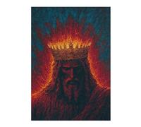 38x26cm/1000pcsS Rompecabezas para Adolescentes King of Fire Epic Fantasy Poster Rompecabezas para Adultos Juego De Ingenio Análisis Y Lógica Regalos De Cumpleaños Y Únicos 38x26cm/1000pcsS