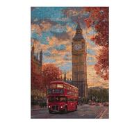 38x26cm/1000pcsS Rompecabezas para Adolescentes London Autumn Scene with Big Ben Rompecabezas para Adultos Juego De Ingenio Regalo De Cumpleaños Actividades Divertidas En Casa 38x26cm/1000pcsS