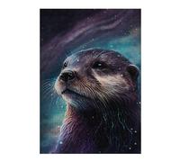 38x26cm/1000pcsS Rompecabezas para Adolescentes Space Otter Portrait -3 Rompecabezas para Adultos Juguetes Antiestrés Regalos para Mujeres Cumpleaños 38x26cm/1000pcsS