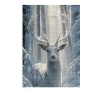 38x26cm/1000pcsS Rompecabezas para Adolescentes Winter Wonderland Deer-2 Rompecabezas para Adultos Juegos Familiares Corte De Precisión Reducción del Estrés Regalos 38x26cm/1000pcsS