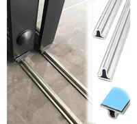 39,4/43,3/47,2/51,2/55/59 pulgadas de rieles galvanizados para puertas de entrada deslizantes con cadena rodante, 2 piezas de rieles deslizantes(L 39.4in/100cm)