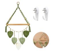 39*86 cm Estante de Pared Macrame, Estante Colgante de Macrame Decoracion en Macrame para Habitacion, Decoracion Macrame Pared, para Dormitorio, Balcon, Oficina, Apartamento, Adorno de Boda