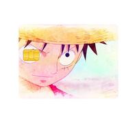 (39)Bandai Anime One Piece Lindo Genial Nueva Tarjeta de Crédito Skin Estéreo Pegatinas Calcomanía Tarjeta