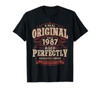 39 Cumpleaños Hombre Regalo Vintage Año 1987 Camiseta