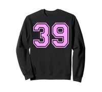 39 Número Treinta y Nueve Deportes Varsity College Girl Matching Sudadera