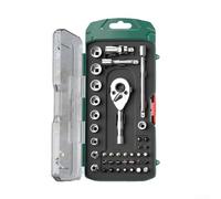 39 piezas para Torx Star Cross Bit Socket y llave de trinquete para montaje mecánico y desmontaje (tipo de metal)