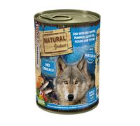 390 g Natural Greatness Complet Ancestral Bacalao con Pimiento Rojo y Patatas lata para perros