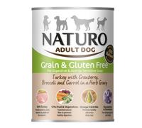 390 g Naturo Adult Grain Free Pavo con Verduras lata para perros