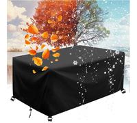 390x345x50cm/Largo x Ancho x Alto Fundas Protectoras para Muebles de Jardin Cubierta Protectora Impermeable de Juego Cubos de Ratán para Exteriores Oxford Resistente Cubierta para Mesa de Jardín