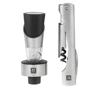 Zwilling Set sommelier 39500-055-0 Sacacorchos y corcho para vino, acero inoxidable, 2 piezas