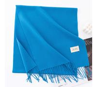 (-39indigo, 200*40cm without business logo) 2025 Autumn Winter New Arrival: Men's & Women's Blue Scarf Shawl, Luxury Warm Versatile Winter Neck Wrap