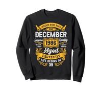 39th Birthday Real Legends December 1986 39 Years Old Men Sudadera